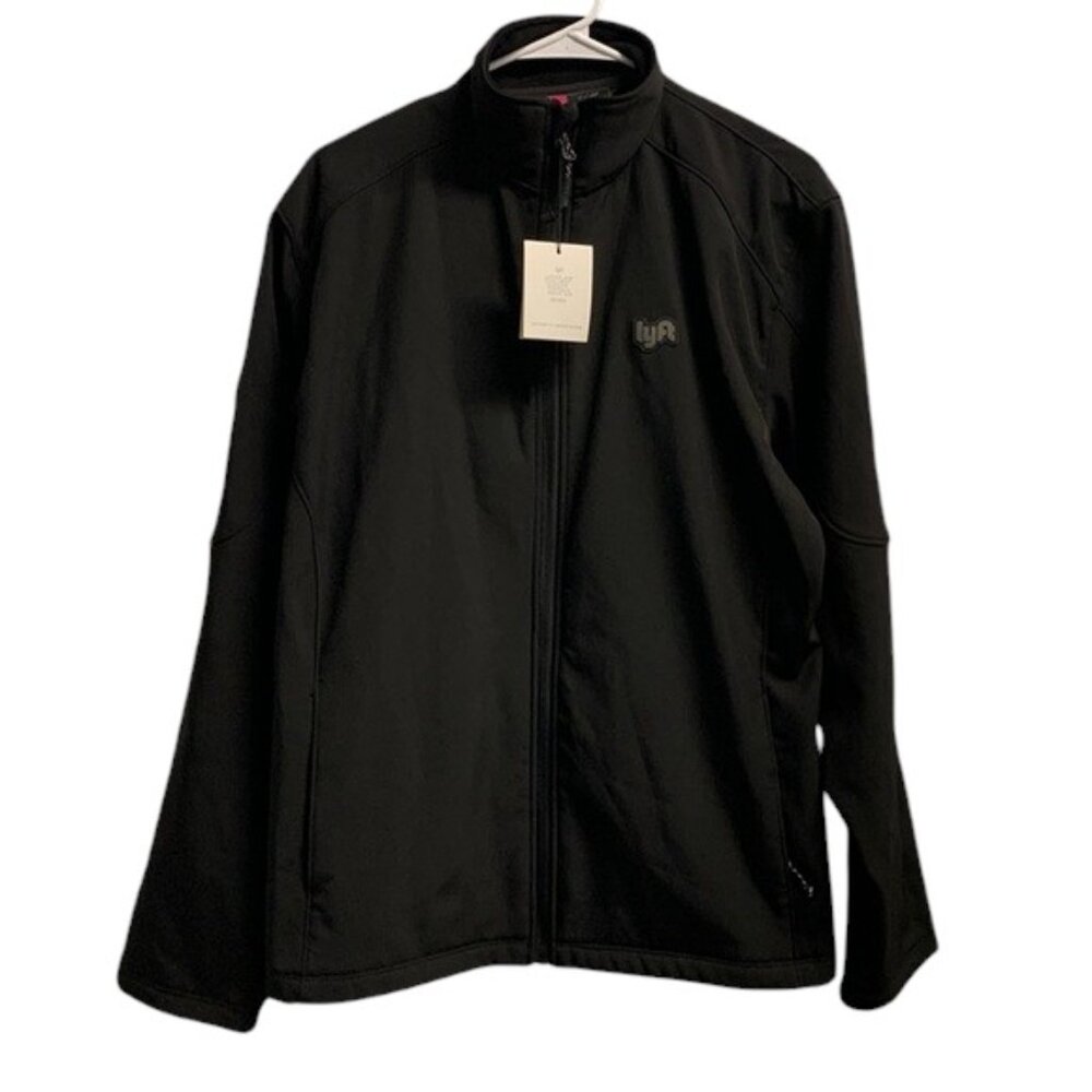 Lyft Active Jacket Men’s 2XL‎ Black Fleece Zip Up Coat NWT 1K Driver Sportwear